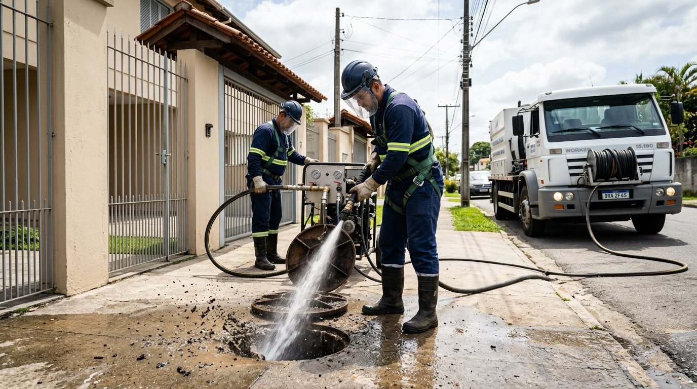 Jateamento hidráulico em Contagem-MG