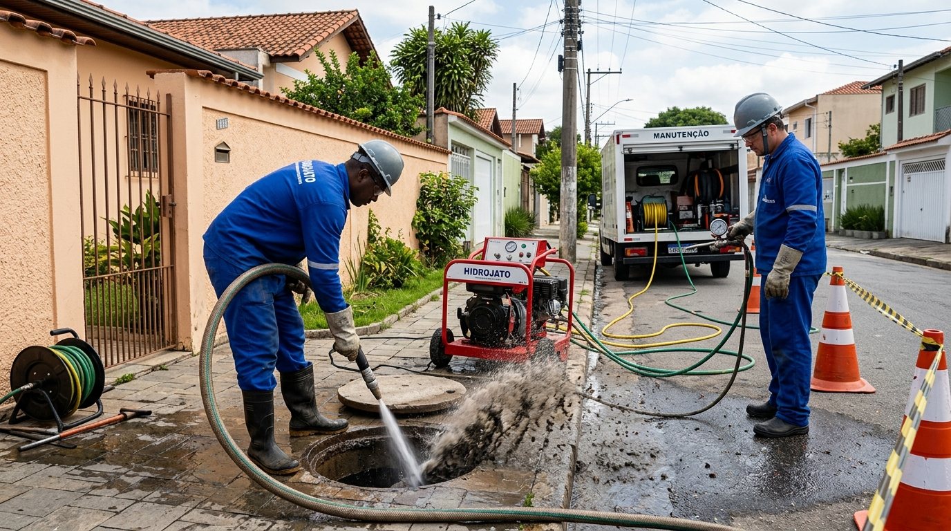 Limpeza de tubulação em Contagem-MG